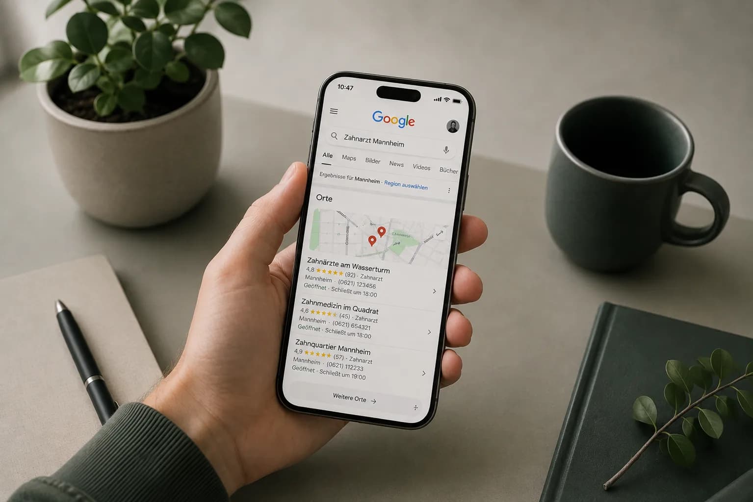 Womit werde ich als Arzt bei Google gefunden?
