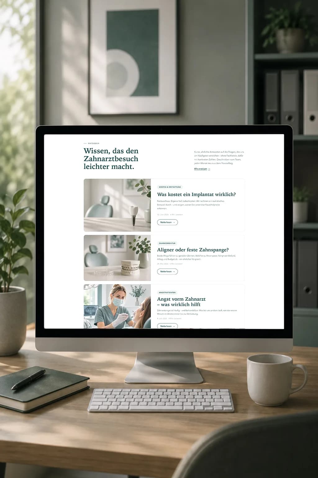 Was unterscheidet eine Zahnarzt-Website von anderen Praxiswebsites?