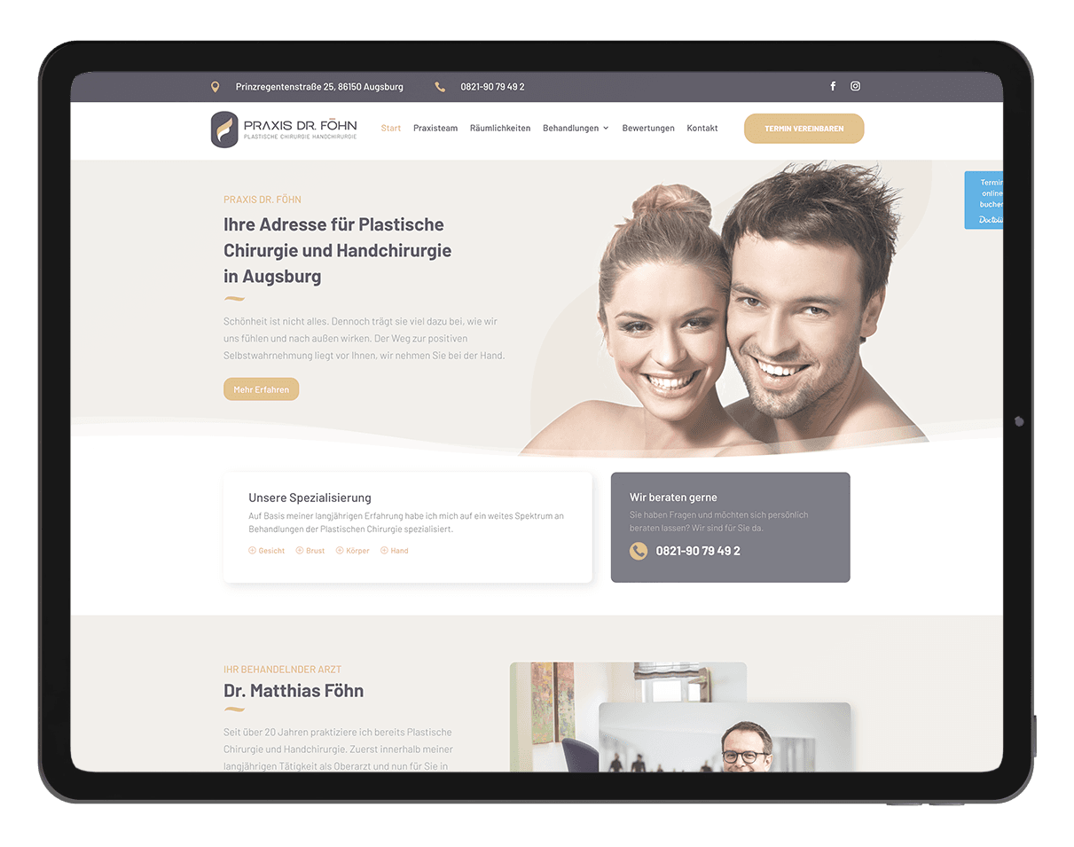 Praxiswebsite Dr. Matthias Föhn