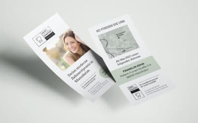 Büro Blanko Praxismarketing Referenz Werbemittel Gestaltung